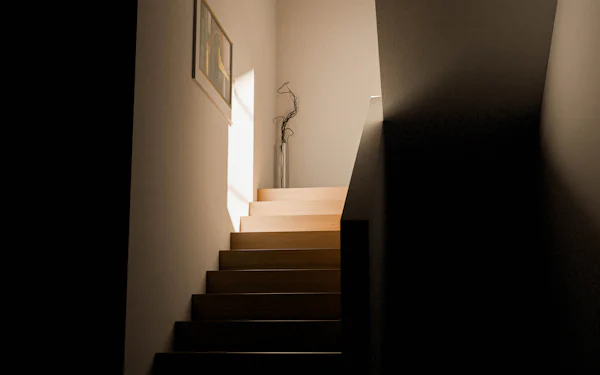 What secrets and connections can be discovered by listening to family stories on the staircase? image